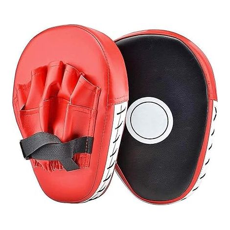 1 Pair Boxing Paws Leather Curved Shield Curved Boxing Pad for Boxing MMA Curved Muay Thai Pao Punch Training (1/5)