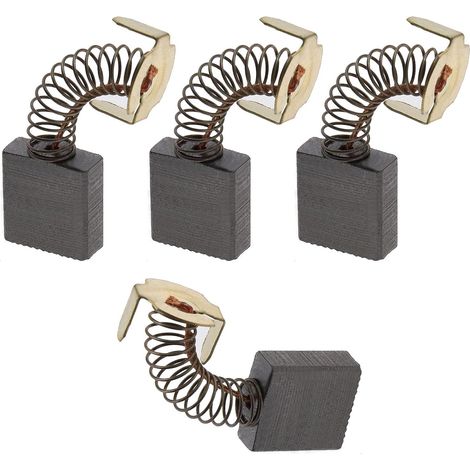 4 paires Balai de Charbon 17×18×7 mm pour Moteur Électrique – Pour Tronçonneuse, Carotteuse, Meuleuse d'Angle