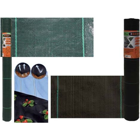 Tela de acolchado Brixo negro 100 m H 3,30 m