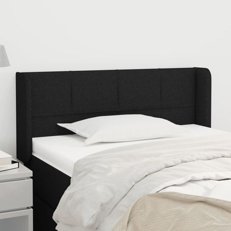 Cabecero de tela negro 103x16x78/88 cm vidaXL (1/5)