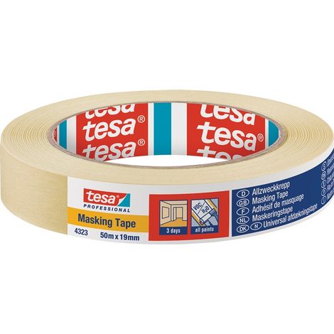 tesa STANDARD 04323-00040-00 Kreppband tesakrepp® Beige (L x B) 50 m x 19 mm 1 St.