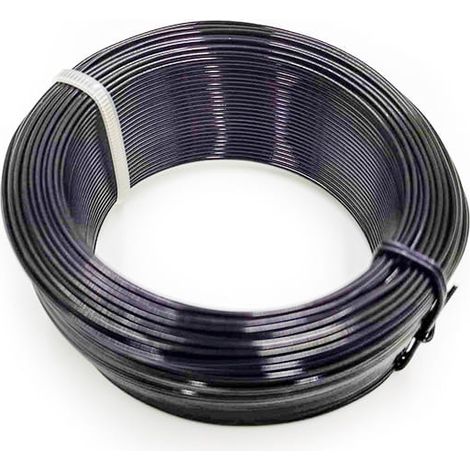 Blumendraht – Kleiner Ring – 1 mm x 50 m – Schwarz