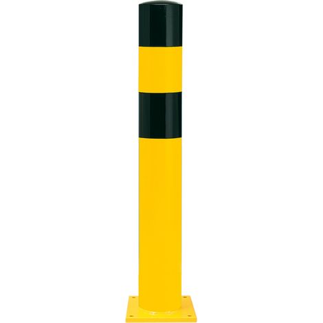 Moravia Rammschutz-Poller L Stahl schwarz/gelb 159 x 1200 mm zum Aufdübeln (1/5)