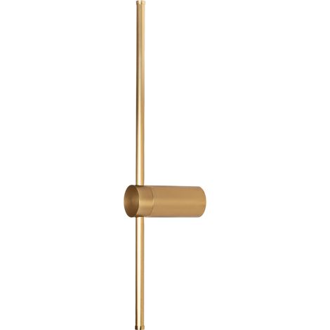 Applique loft minimal ottone lineare LED 9W Maxlight Spirit (1/4)