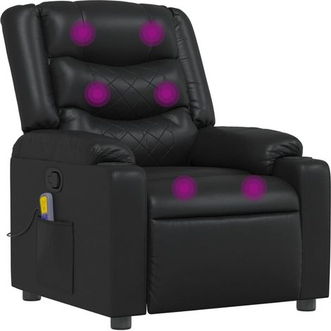 Maison Exclusive - Massagesessel Schwarz Kunstleder