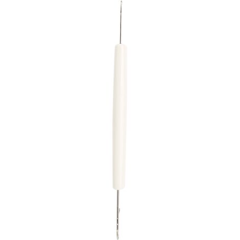 Aguja de tejer doble con mango para Silver Reed LK360 LK150 LK100 SK860