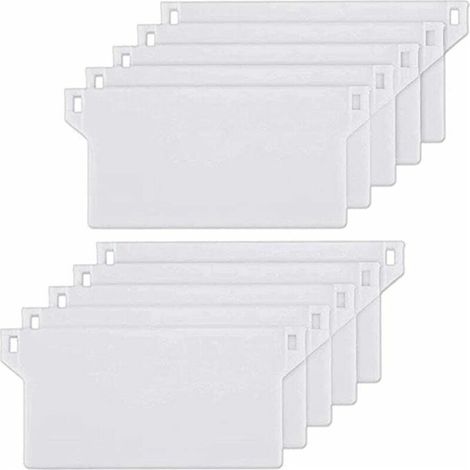 ZM. 10pcs Plaque de Lestage Store Californien Poids Lest Stores Verticaux Plaque Lestage Store Lamelle Verticale 127mm Pièce Rechange Blanche (1/5)