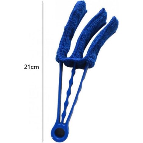 Lot de 2 Outils de Nettoyage pour Stores Vénitiens - Brosse à Griffes et Plumeau en Microfibre - Nettoyeur de Rideaux et Climatisation de Voiture (1/3)
