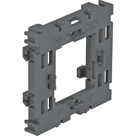 OBO Bettermann Supporto di montaggio per Modul 45 esecuzione aperta 15x76x71 poliammide grigio chiaro RAL 7035, 6288572 (1/2)