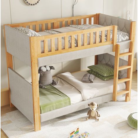 letto a castello 90x200 con scala 4 gradini sicuro OKMYHOME (1/5)