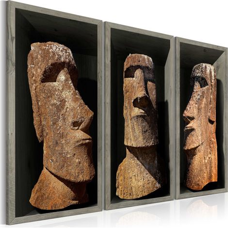 Tableau Imprimé "Moai Easter Island" 60 x 90 cm (1/2)