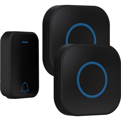 Campanello senza fili, allarme d'ingresso senza fili, allarme di accesso, campanello senza fili, campanello per negozi, accessori per porte, rilevatore di movimento con sensore per aziende e abitazion (1/2)