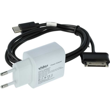 vhbw 2-tlg. Lade-Set Ersatz für Samsung ECC1DPOUBE, ECC1DPU - 1x Netzteil, 1x USB-C Kabel (1/5)