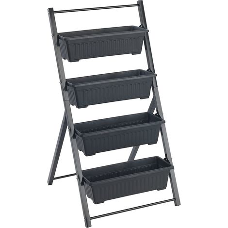 Scaffale da giardino Maximex 4 livelli angolo regolabile 62x108 cm (1/5)