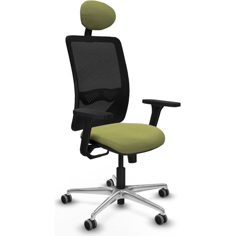 Chaise de bureau piqueras y crespo Zulema noir aluminium (1/2)