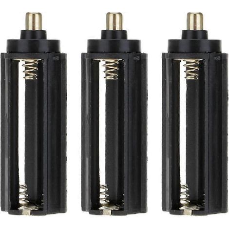 Compartiment pour 3 piles cylindriques AAA 1,5 V (3 pièces) pour lampe torche 18650 (1/5)