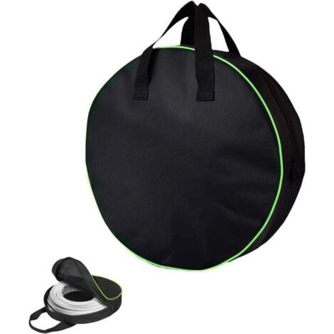 Sac Rangement Câble, Cable Bag Sac de Transport de Câble de Charge de Voiture électrique pour Câbles de Type 2 et Type 1 et Organisateur pour Tous Les Câbles et Extensions (40 x 13 cm, Noir)