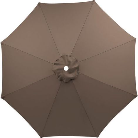 Parasol de remplacement pour terrasse, auvent pour table de jardin, marron, 3 m/8 pouces (1/4)