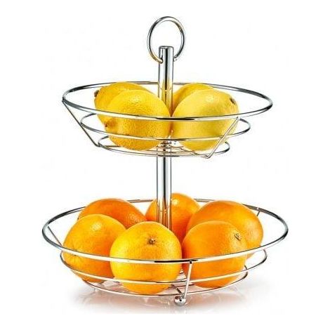 Zeller Bandeja Elegante Cromo 26 cm de diámetro