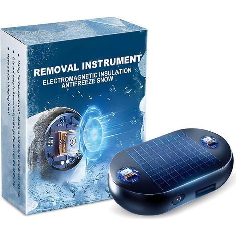Dispositif antigel portable pour l'hiver - Dégivreur de voiture élégant, à énergie solaire, pour voitures, SUV et camions, facile à utiliser et pratique. Style 1 (1/5)