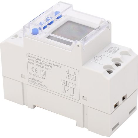 Minuterie numérique analogique programmable avec affichage LCD rétroéclairé TM929AK 85–265 V 16 A (1/5)