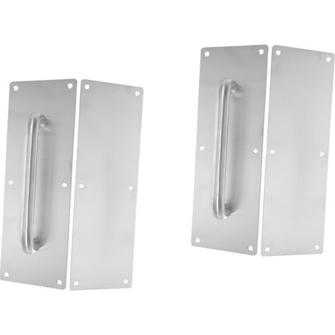 coulissante en acier inoxydable lot de 2 avec plaque et (1/5)
