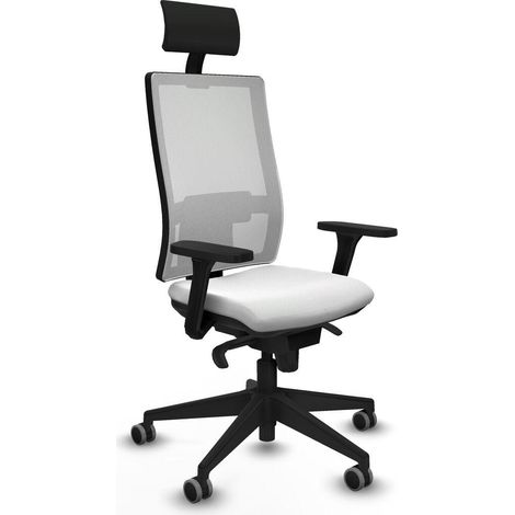 Piqueras y Crespo 3D066G1 Chaise de bureau blanc ergonomique