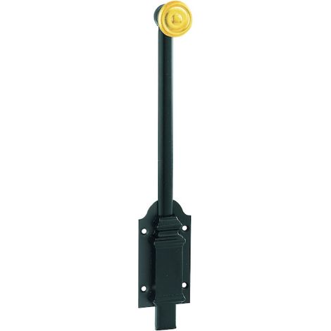 Verrou à plaquer VBF2 boîte fonte et bouton laiton longueur 400 mm - COUILLET ROBERT ET CIE