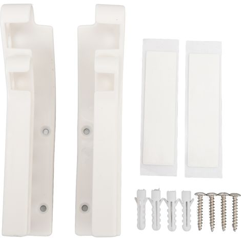 Support mural pour piles AA et AAA, distributeur et rangement en plastique blanc (1/5)