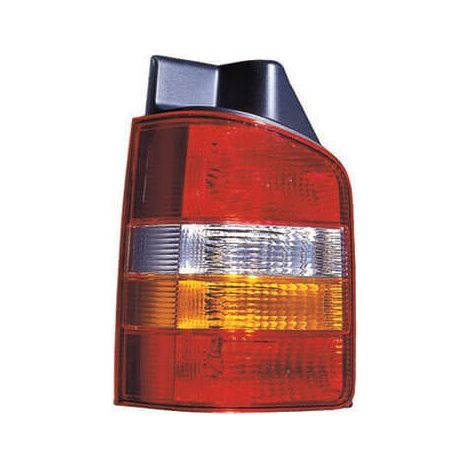 Feu arrière gauche rouge et orange 2 portes Volkswagen Transporter T5 phase 1 2003-2009