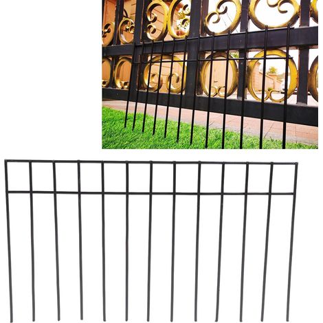 GROOFOO 10 Pack No Dig Pet Gates, Rustproof Alloy Steel Garden Fences, Outdoor Fences for Dogs and Rabbits, 20 x 12 Inch (1/5)