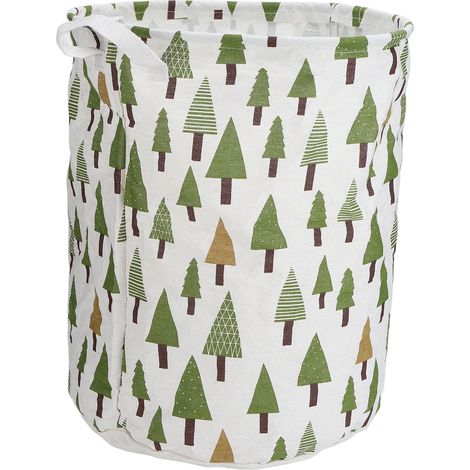 Panier à Linge Toile Pliable Lavable Sac à Linge Corde Coton pour Salon de Coiffure (1/5)