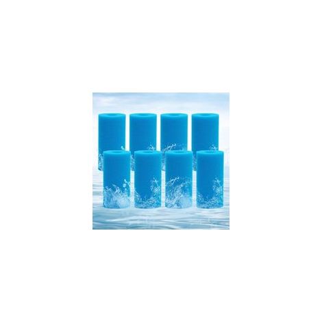 Éponge filtrante, filtre en mousse, filtre de piscine, éponge préfiltre en mousse, éponge lavable et réutilisable. (8 pièces) (1/5)