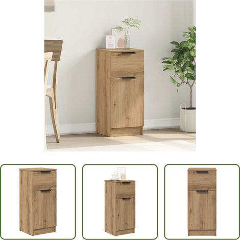 Holzwerkstoff - Sideboard Artisan-Eiche 30x30x70 cm Holzwerkstoff (1/5)