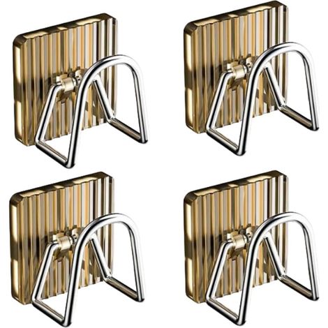 Sollbry 4 Pièces Porte Éponge Évier Autocollant Range Eponge Cuisine Evier en Acier Inox Support Eponge Rangement Eponge Evier Organisateur Eponge Cuisine pour Organisation de Cuisine Salle de Bain (1/5)