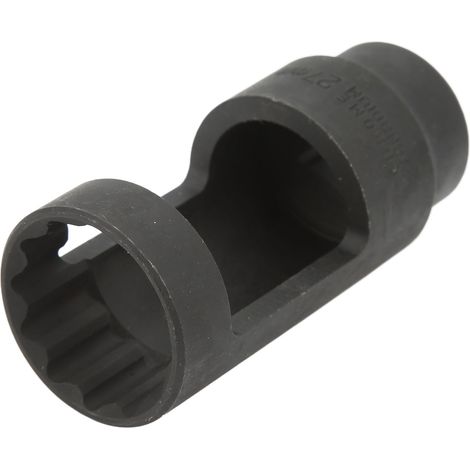 Clé à douille injecteur diesel 27mm 12 pans, entraînement 1/2 pouce, acier chrome vanadium, universelle pour automobiles (1/5)