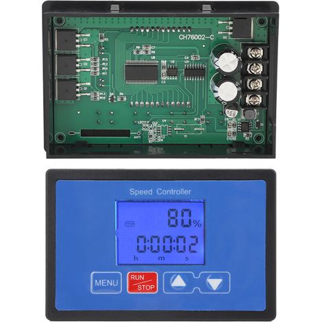 30A 6,5V-55V DC-Motor-PWM-Controller mit LCD-Timer und automatischer Abschaltung