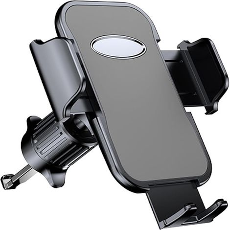 Supporto per telefono cellulare con gancio in metallo migliorato, supporto per telefono nella bocchetta dell'aria, supporto per telefono cellulare per auto, universale, smartphone (1/5)