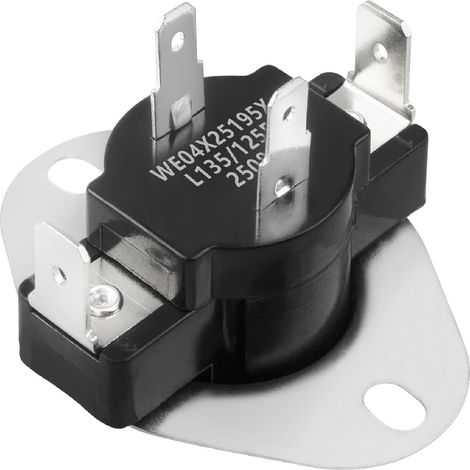 WE04X25195 L135/125F High temperature limiter for tumble dryers, compatible with General Electric (GE) tumble dryers
