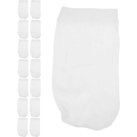 Sacs filets pour écumoire de piscine, lot de 15 avec couches filtrantes en nylon. (1/5)