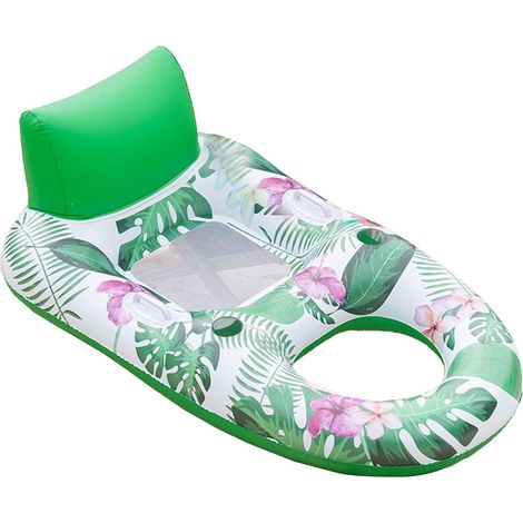 Radeau Flotteur Gonflable De Piscine Lit Flottant Gonflable avec Repose-Tête Hamac Flotteur Lit De Bronzage pour Loisirs, Voyages, Jardin, Lac, Fêtes, Plage, Vacances, Et Parcs D'Attractions (1/5)