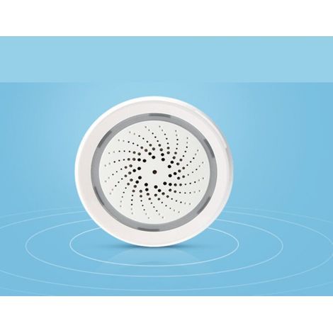 Intelligenter WLAN-Alarm: Kabellose Blitzsirene mit akustischem und optischem Alarm, 100 dB Lautstärke, App-Steuerung (1/5)