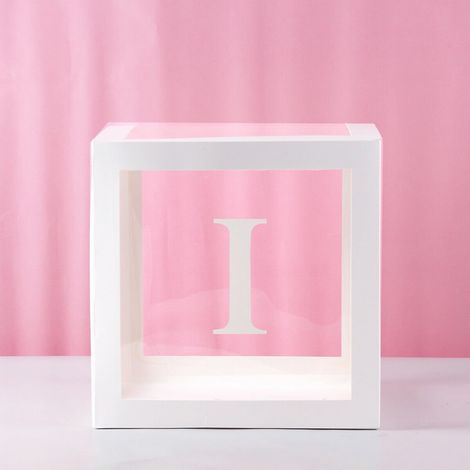 Boîte Cadeau Transparente - Boîte Lettre en Carton Rigide - Pour Fête Prénatale Anniversaire Décoration Événement - 30 x 30 x 30 cm - 1 Pièce (1/5)
