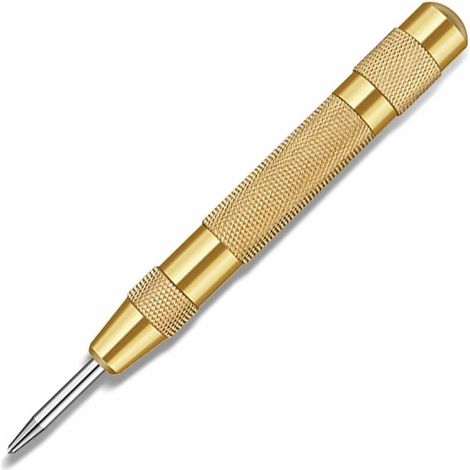 Center Punch Determine Drilling Position Spring-Loaded Center Punch HRC58° 62 for Wood, Metal, Plastic, Car Window Breaker Tool (1/5)
