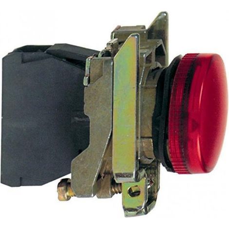 Schneider lampada spia rossa led integrato 230v luce fissa xb4bvm4 (1/5)