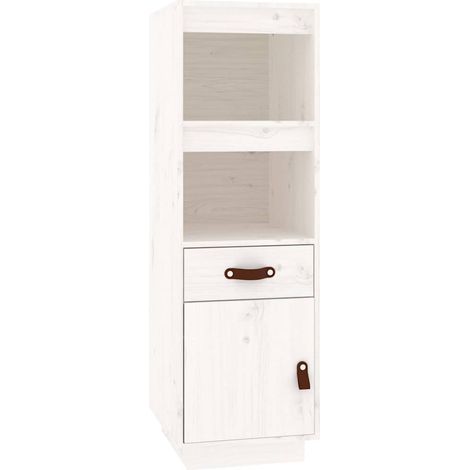 Maison Exclusive - Aparador alto madera maciza de pino blanco 34x (1/5)