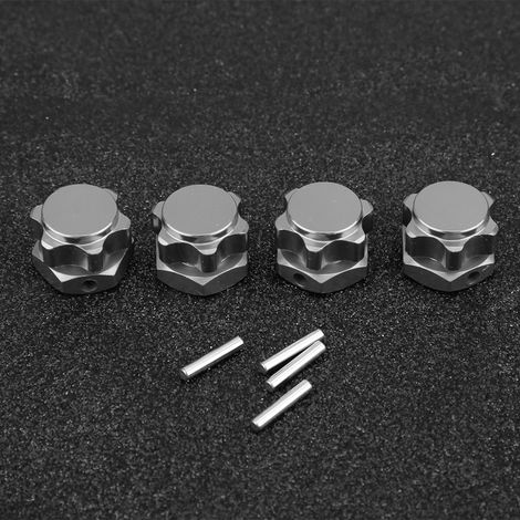 Adaptateur d'écrou anti-poussière 17mm pour voitures RC 1/8 HSP HOBAO, moyeu de roue TEAM C (couleur titane)