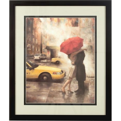 Premier Housewares Framed Couple Under Umbrella Wall Art