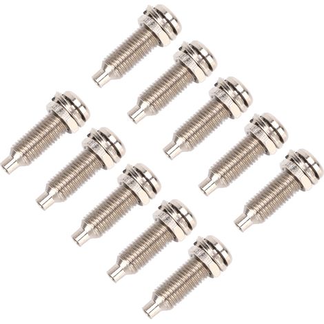 10 pièces Bornes de Laiton Nickelé 4mm avec Écrous M6 pour Circuits Électroniques et Équipements Industriels (1/5)