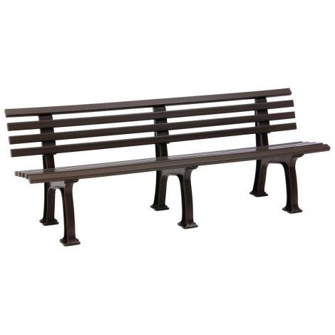 Banc de jardin JUIST 4 places longueur 2000 mm brun (1/2)